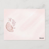 Kleine Ballerina Meisje Ballet Verjaardag Uitnodig Briefkaart (Achterkant)