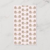 Kleine Ballerina Roze Baby shower Luier Raffle Informatiekaartje (Achterkant)