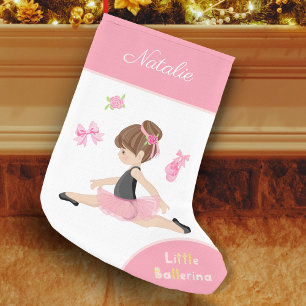 Kleine Ballerina Roze Ballet Girls Naam Kleine Kerstsok