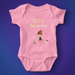 Kleine Ballerina Roze Ballet Girls Naam Romper