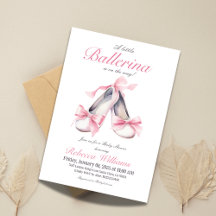 Kleine Ballerina Roze Bow Meisje Baby shower