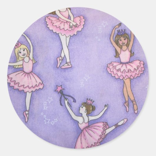 Kleine Ballerina Sticker (Voorkant)