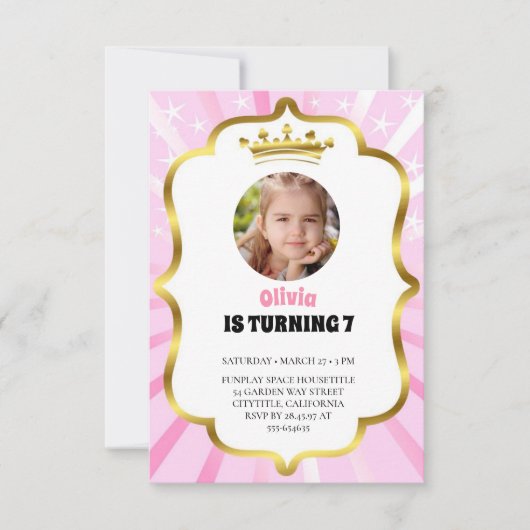 Kleine  Ballerinas Ballet Verjaardagsfeestje Kaart (Voorkant)