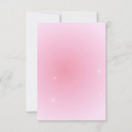 Kleine  Ballerinas Ballet Verjaardagsfeestje Kaart (Achterkant)