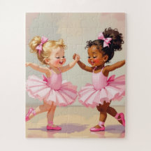 Kleine ballerina's dansen leuke illustratie