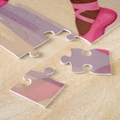 Kleine ballerina's dansen leuke illustratie legpuzzel (Zijkant)