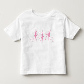 Kleine Ballerina's Ruffled Peuter T-shirt (Voorkant)