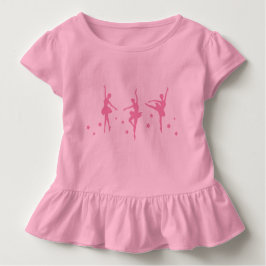 Kleine Ballerina's Ruffled Peuter T-shirt