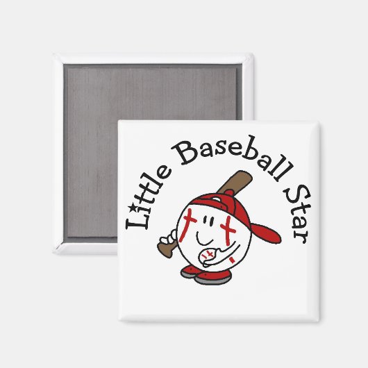 Kleine Baseball Star Tshirts en geschenken Magneet (Voorkant / Achterkant)