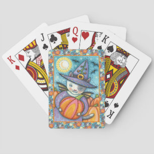 KLEINE BBT CAT-KITTEN, CUTE & COLORFUL-HALLOEEN POKERKAARTEN