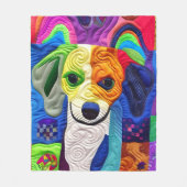 Kleine beagle puppy Quilly als design Fleece Deken (Voorkant)