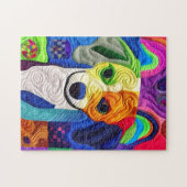 Kleine beagle puppy Quilly als design Legpuzzel (Horizontaal)