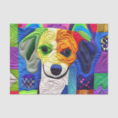 Kleine beagle puppy Quilly als design Tissuepapier (Voorkant)