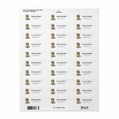 kleine beagle return address-label etiket (Full Sheet)