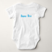 Kleine Beat Krijtstiften Stijl Speeltrommel Romper (Achterkant)