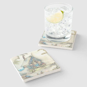 Kleine bedekking in de Bossen - betoverend ontsnap Stenen Onderzetter