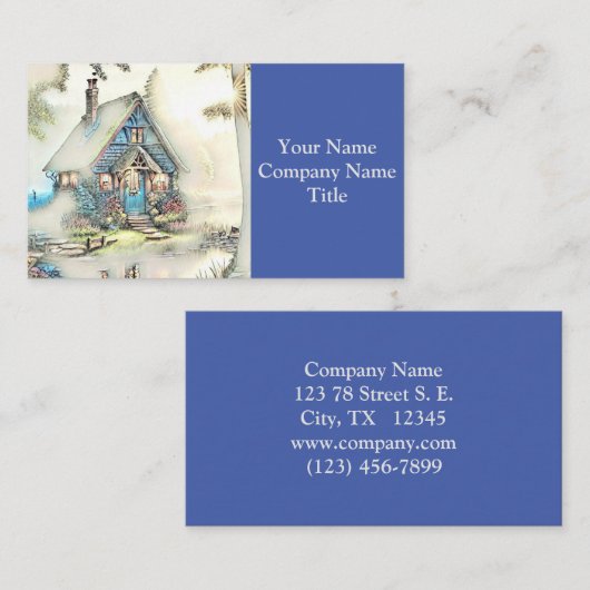 Kleine bedekking in de Bossen - betoverend ontsnap Visitekaartje (Voorkant / Achterkant)