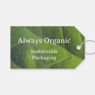 Kleine Bedrijf Groene Blad Organisch en Duurzaam Cadeaulabel
