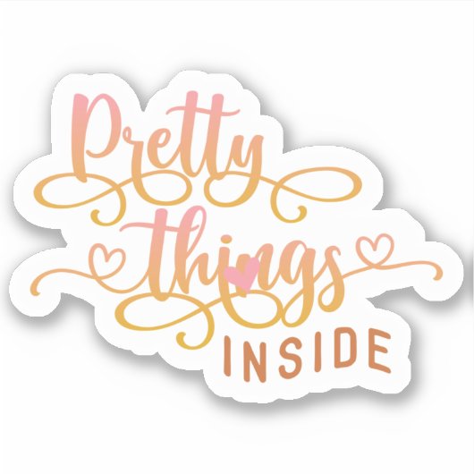 Kleine bedrijfscutrof Dank u Sticker (Voorkant)