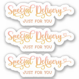 Kleine bedrijfscutrof Dank u Sticker