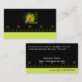 Kleine bedrijfseigenaar, paardenbloem visitekaartje (Voorkant / Achterkant)