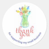 Kleine bedrijfsetiketten ronde sticker (Voorkant)