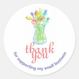 Kleine bedrijfsetiketten ronde sticker