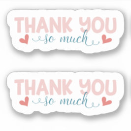 Kleine BedrijfsKute Modern Dank u Stickers