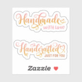 Kleine bedrijfskutroze Dank u Sticker (Vel)