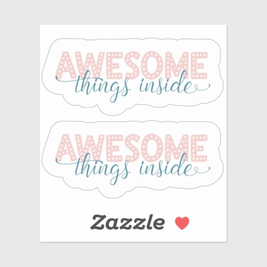 Kleine bedrijfskutroze Dank u Sticker (Vel)