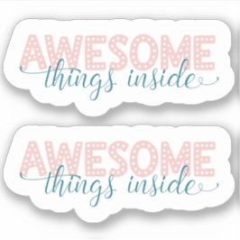 Kleine bedrijfskutroze Dank u Sticker