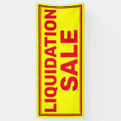 Kleine bedrijfsliquidatie-uitverkoop Groot Spandoek (Verticaal)