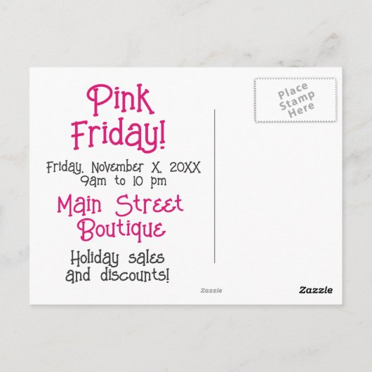 Kleine bedrijven aanpassen briefkaart (Achterkant)