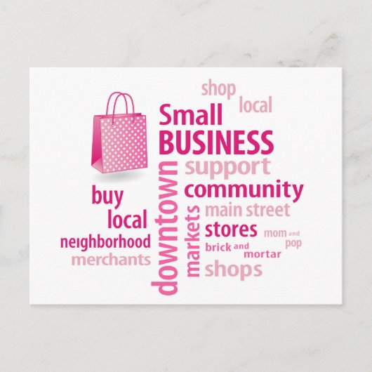 Kleine bedrijven aanpassen briefkaart (Voorkant)