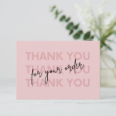 Kleine bedrijven bedankkaart voor de klant (Staand voorkant)