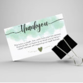 Kleine bedrijven bedankkaart voor de klant visitekaartje