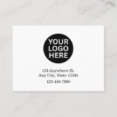 Kleine bedrijven bedankt procent korting op QR-Kaa Visitekaartje (Achterkant)