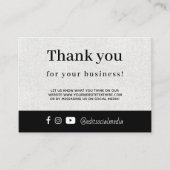 Kleine bedrijven Bedankt voor het winkelen Kaart (Voorkant)