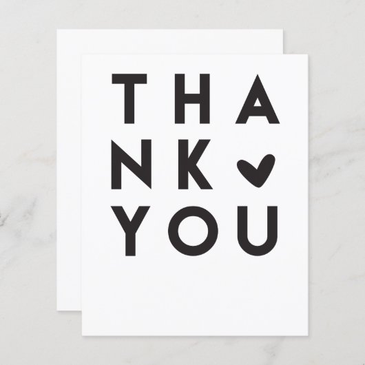 Kleine bedrijven Bedankt voor je kaartje Invoegen (Voorkant / Achterkant)