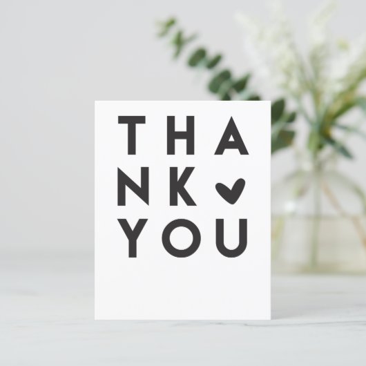 Kleine bedrijven Bedankt voor je kaartje Invoegen (Staand voorkant)