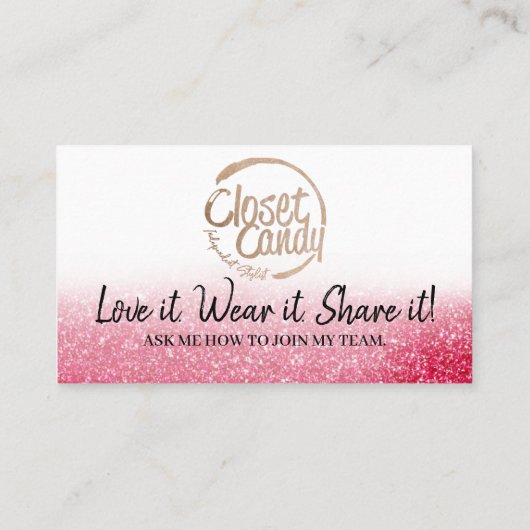 KLEINE BEDRIJVEN, BOUTIQUE, KLEINE WINKELEN, VISITEKAARTJE (Achterkant)