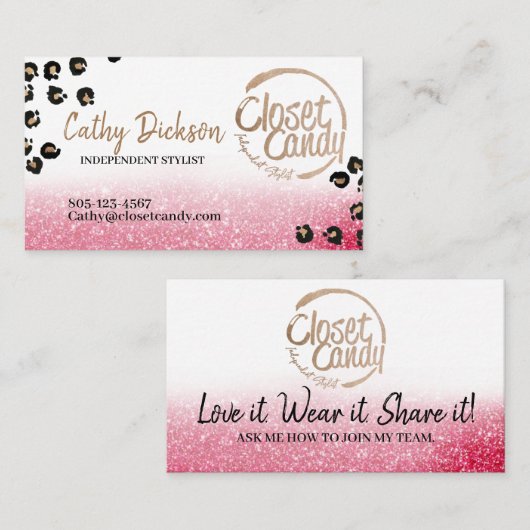 KLEINE BEDRIJVEN, BOUTIQUE, KLEINE WINKELEN, VISITEKAARTJE (Voorkant / Achterkant)