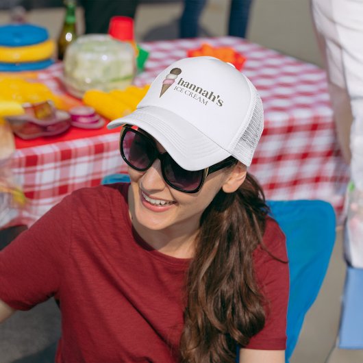 Kleine bedrijven Custom Ice Cream Shop Trucker Pet