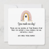 Kleine bedrijven Dank je Kaarten (Voorkant)