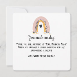 Kleine bedrijven Dank je Kaarten