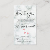 Kleine bedrijven Dank je Winkelende Review Horen m Visitekaartje (Voorkant)