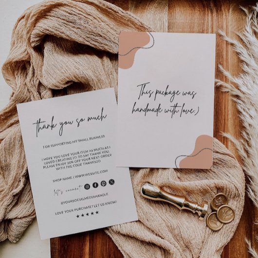 Kleine bedrijven dank u kaart Sjabloon,