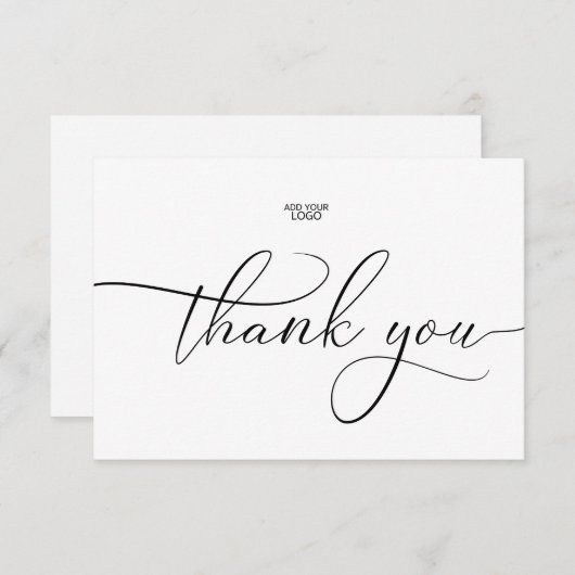 Kleine bedrijven Dank u voor uw creditcards Bedankkaart (Voorkant / Achterkant)