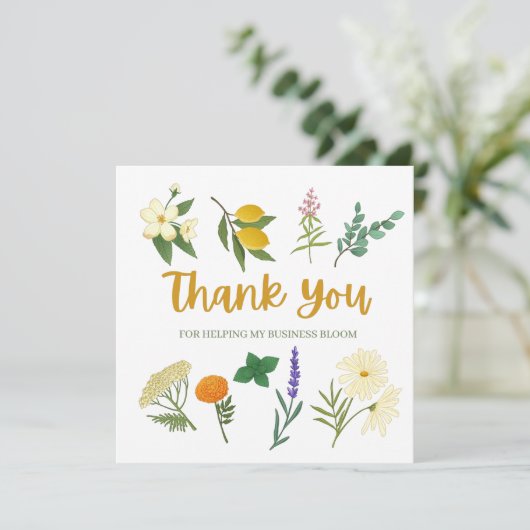 Kleine bedrijven Dank u voor uw creditcards Kaart (Staand voorkant)