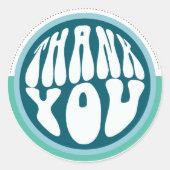 Kleine bedrijven Dank u wel! Ronde Sticker (Voorkant)